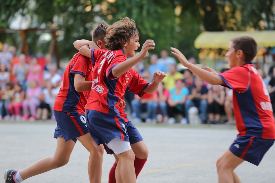 Celebration teamwork soccer
