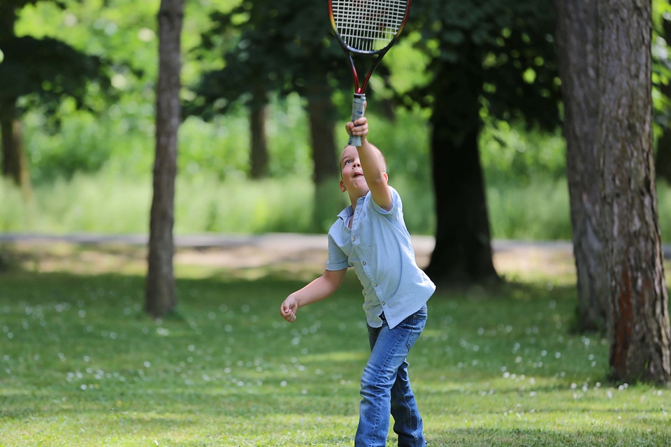 Boy tennis racket tennis