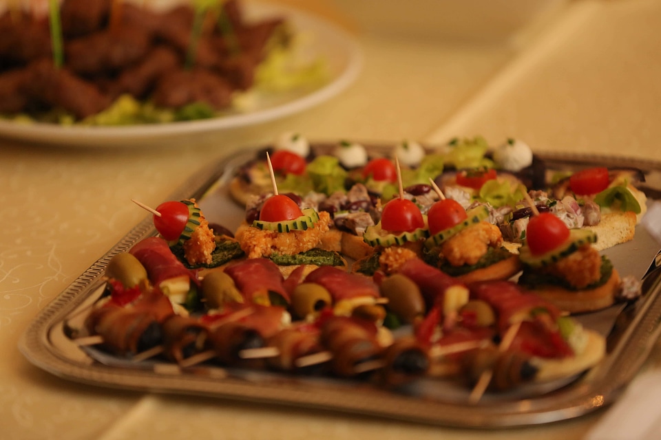 Buffet appetizer food