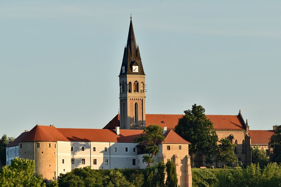 Monastery church tower catholic