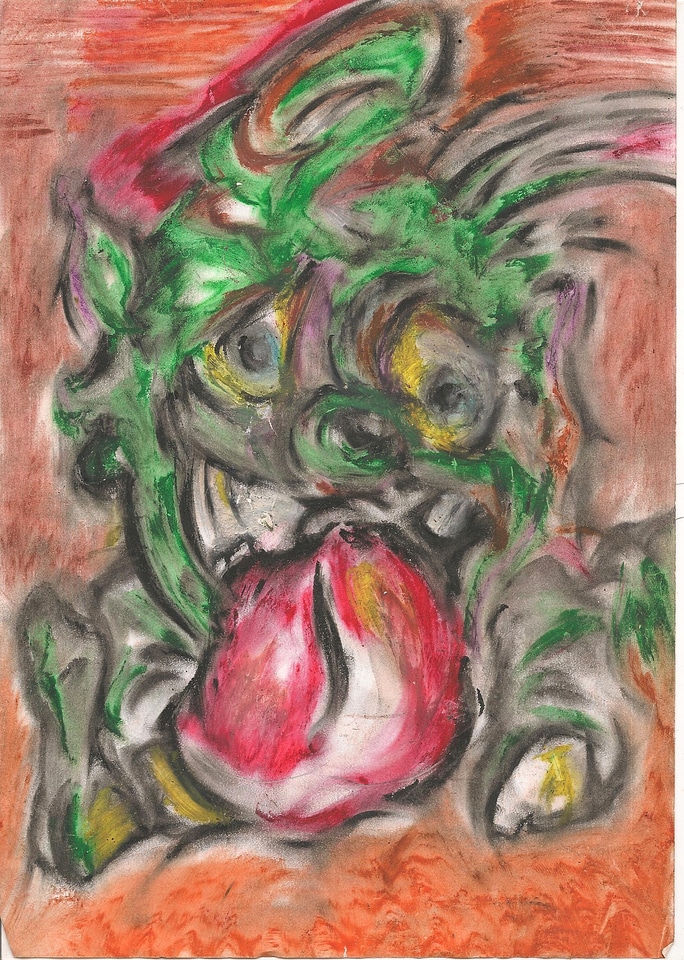 Scary funny monster