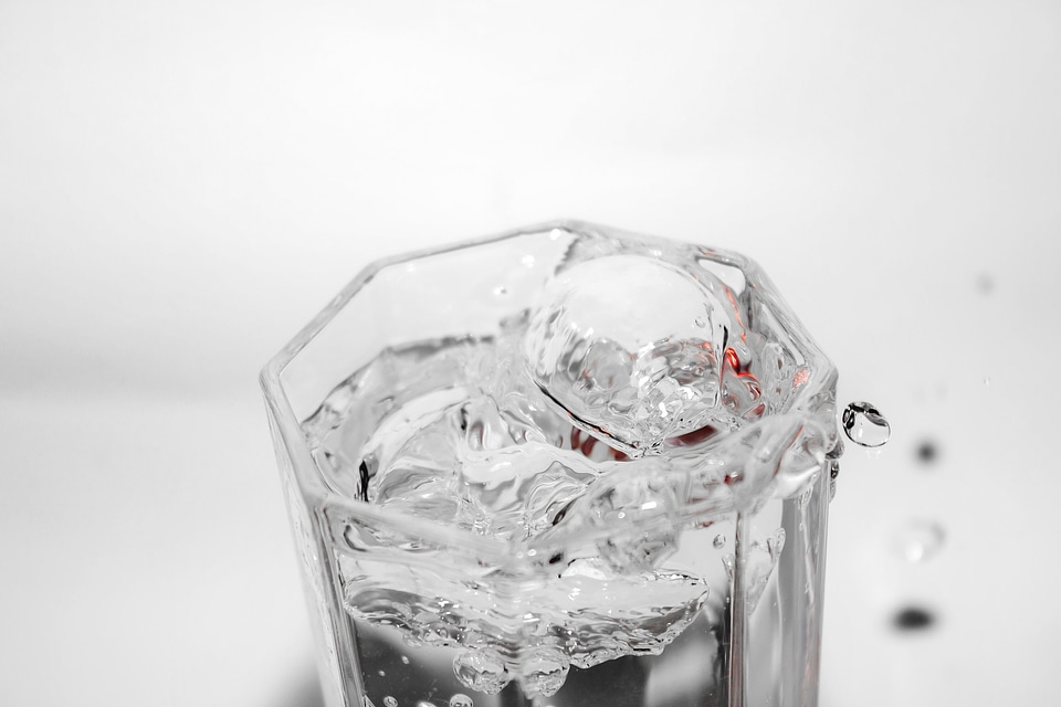 Liquid drinking water aqua