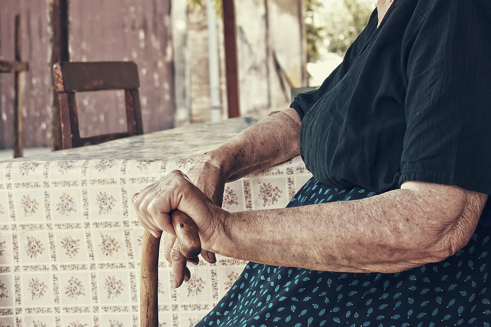 Grandmother hands granny