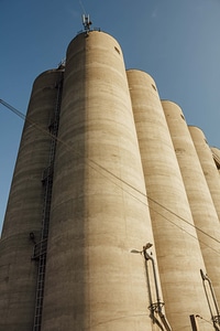 Silo radio antenna tower photo