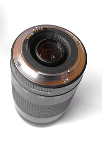 Lens equipment close-up photo