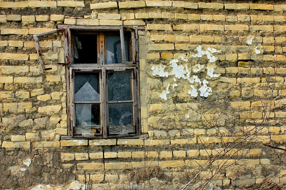 Window carpentry abandoned photo