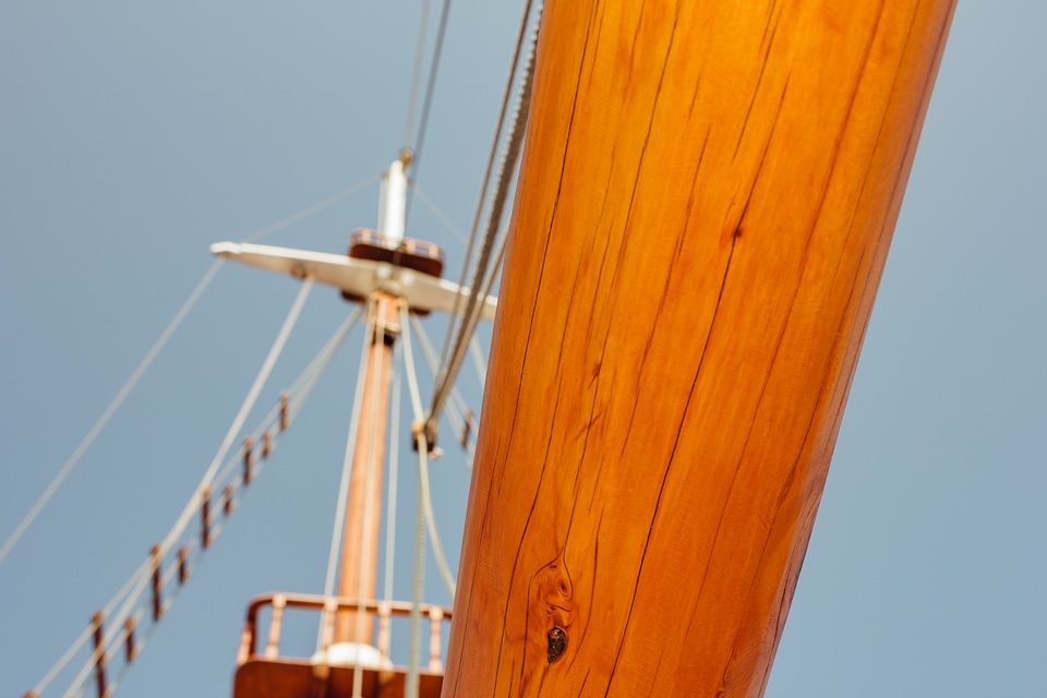 Sailboat hardwood boat