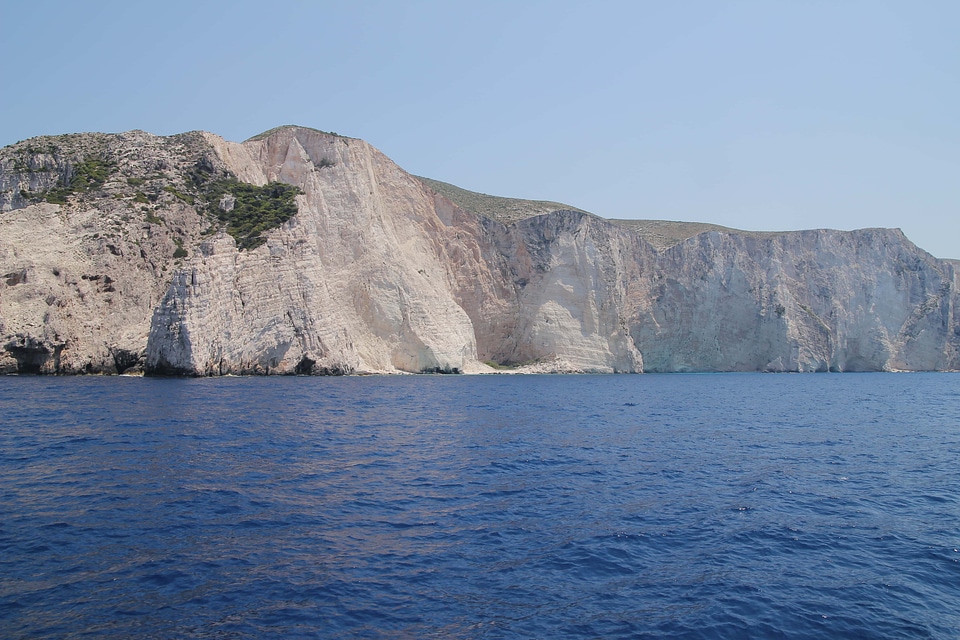 Island cliff coastline