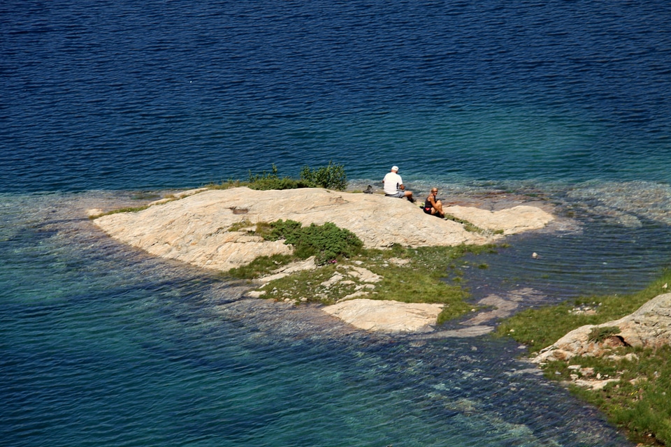 Island water blue