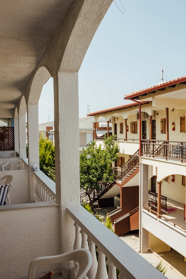 Balcony hotel greece