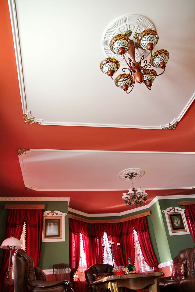 Chandelier ceiling sofa