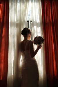Bride curtain innocence