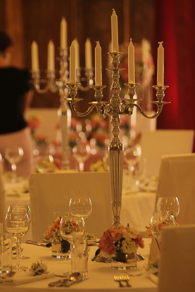 Baroque candles candlestick