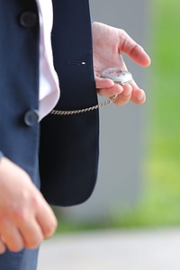 Analog Clock businessman chain