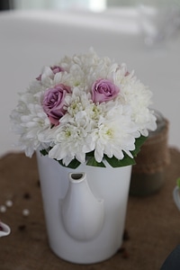 Bouquet ceramics interior decoration photo