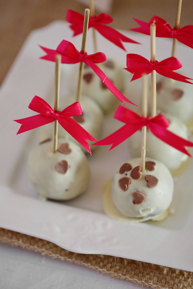 Chocolate close-up lollipop