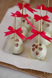 Chocolate close-up lollipop photo