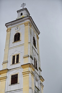 Analog Clock baroque church tower photo
