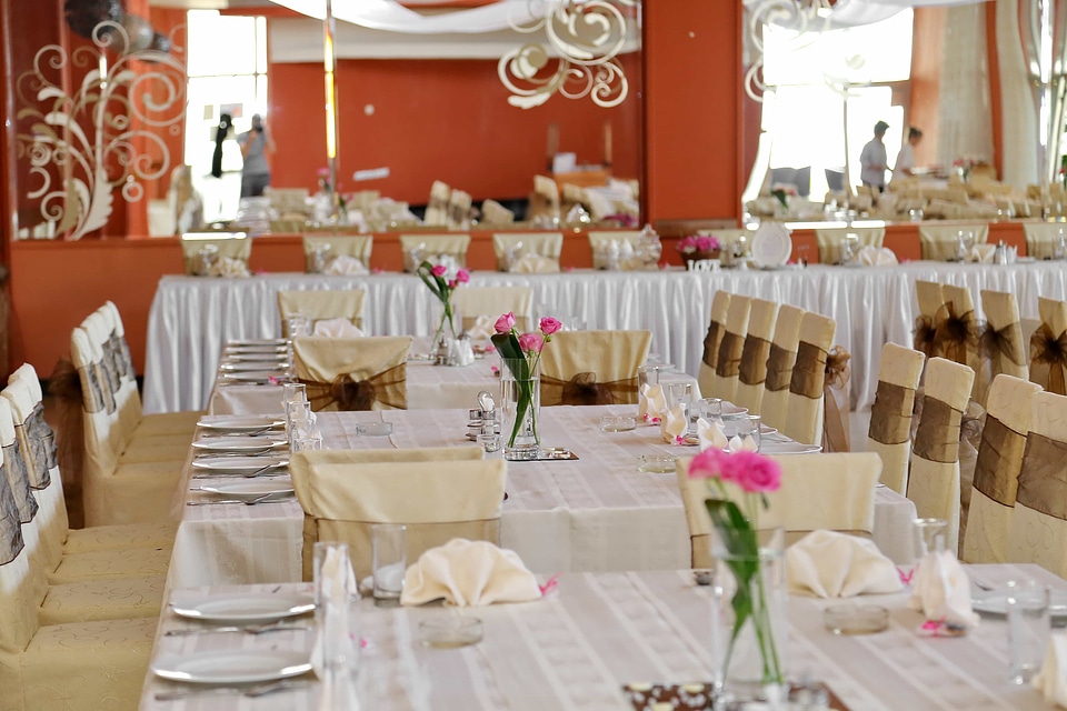 Celebration chairs dining area