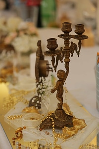 Artwork brass candlestick