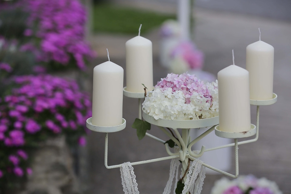 Candles cast iron ceremony