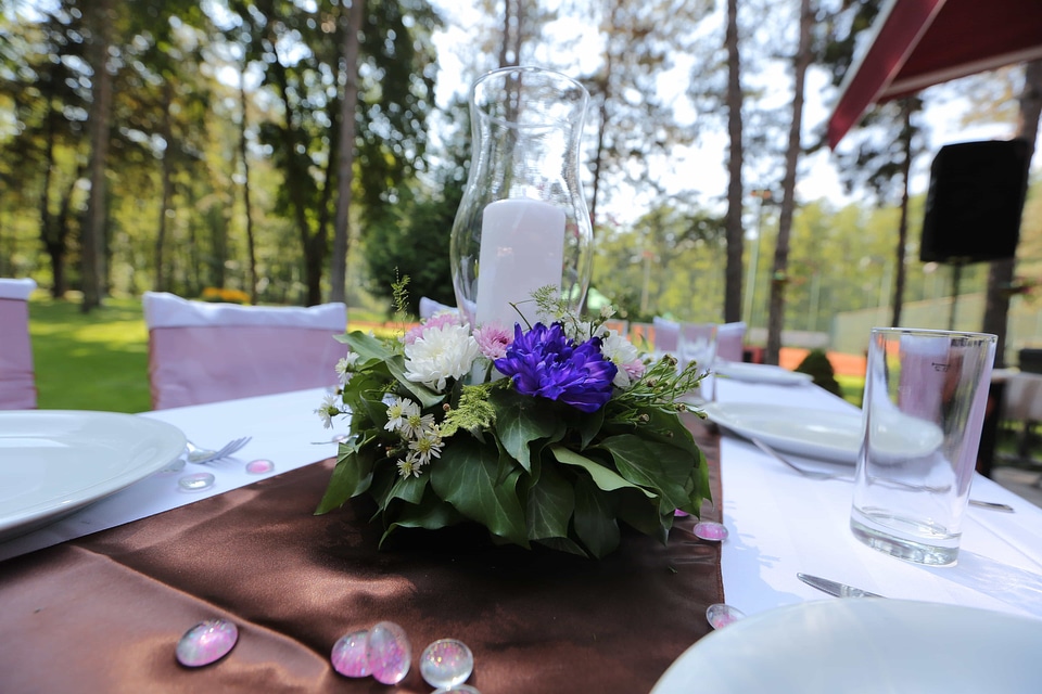 Bouquet candle decor