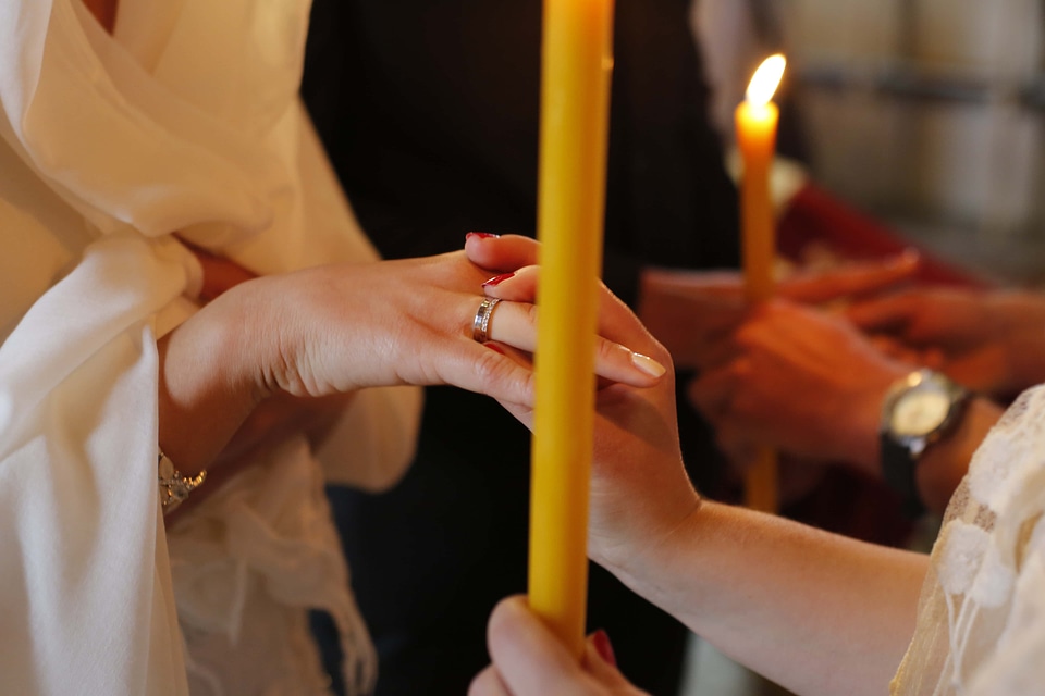 Candlelight candles ceremony