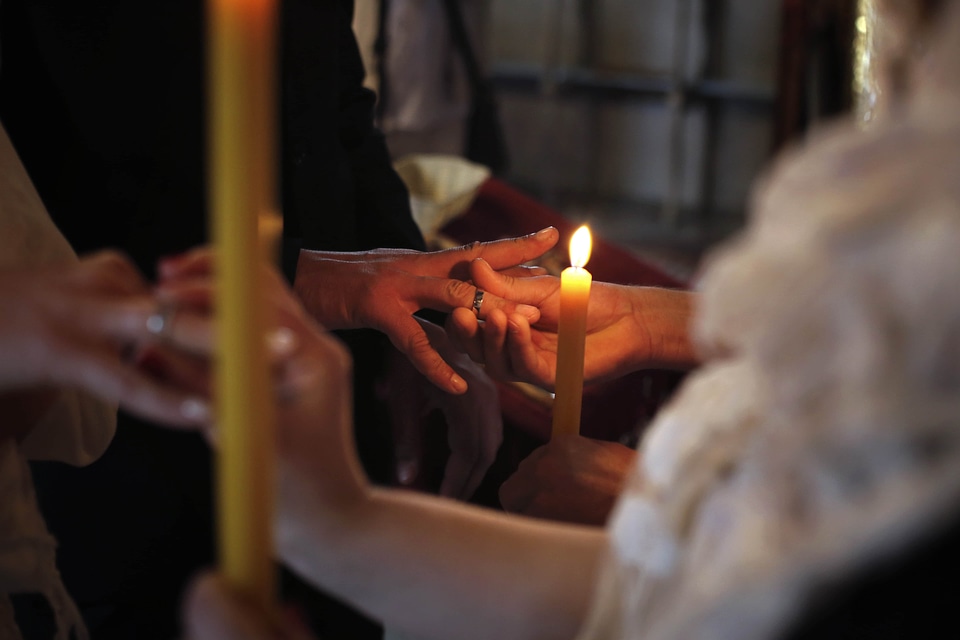 Candlelight candles ceremony