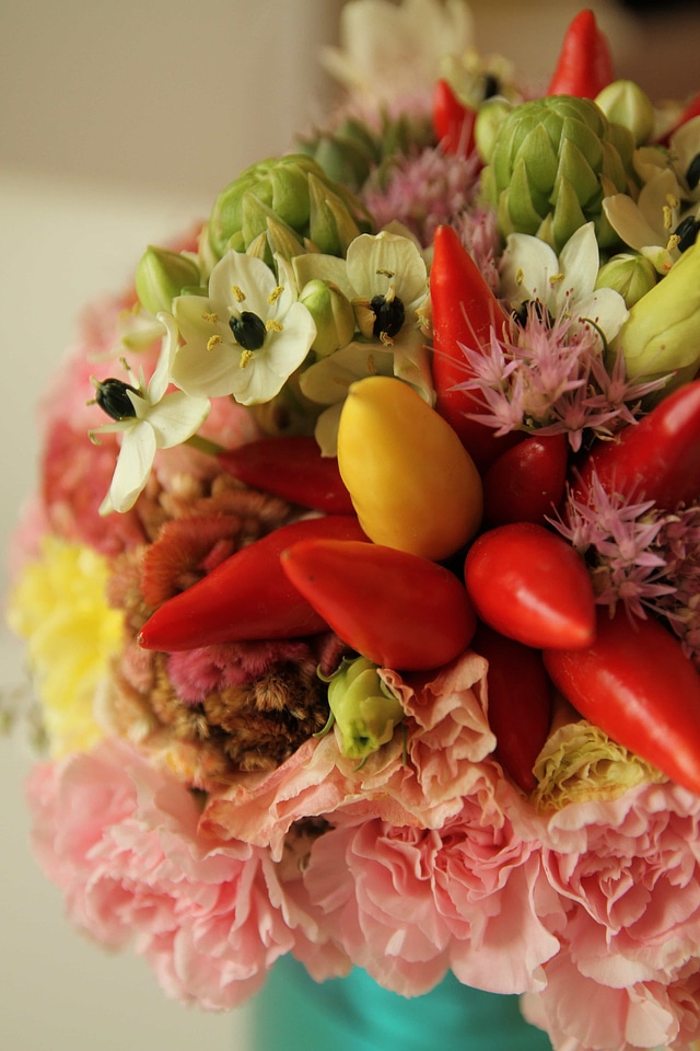 Colorful flower bud interior decoration