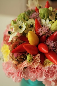 Colorful flower bud interior decoration