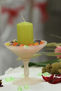 Candle candy interior decoration