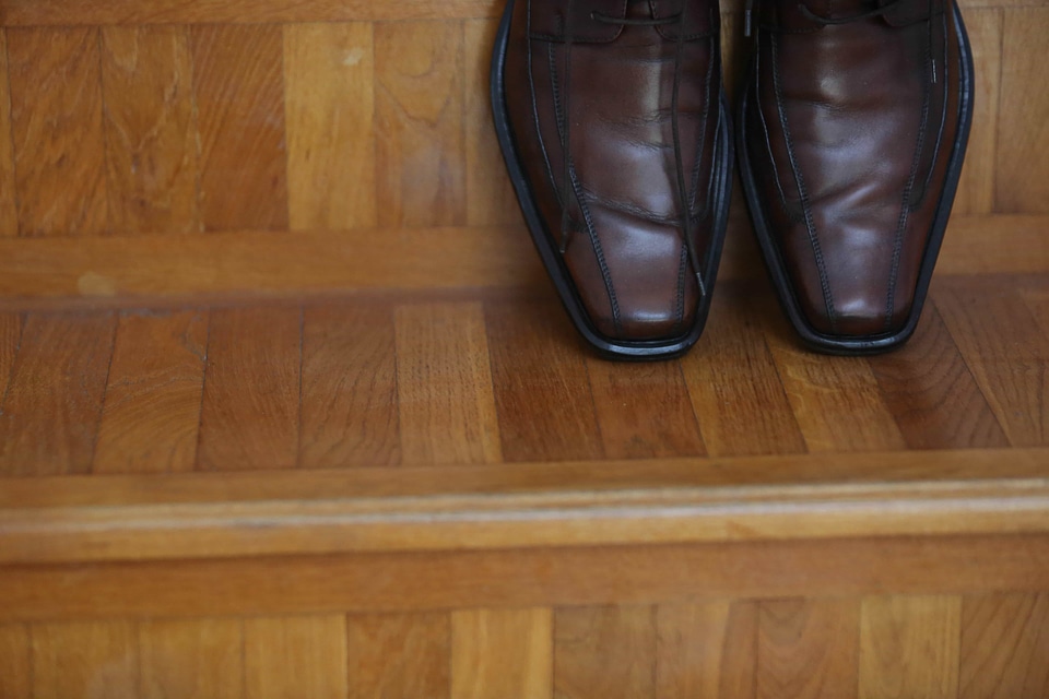 Glamour leather shoes
