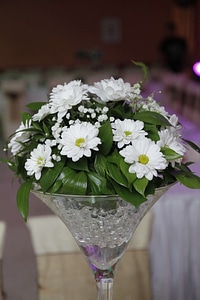Bouquet decoration glass photo