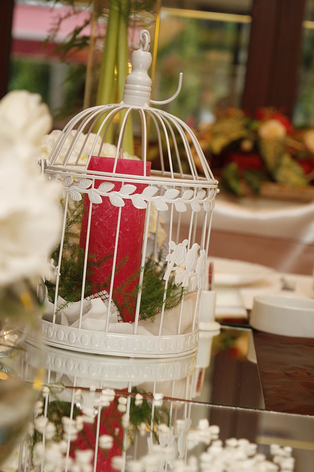 Cage candle interior decoration