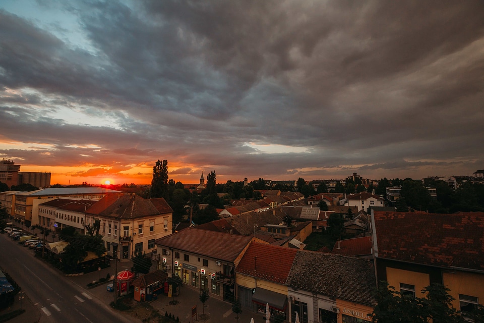 Cityscape downtown panorama