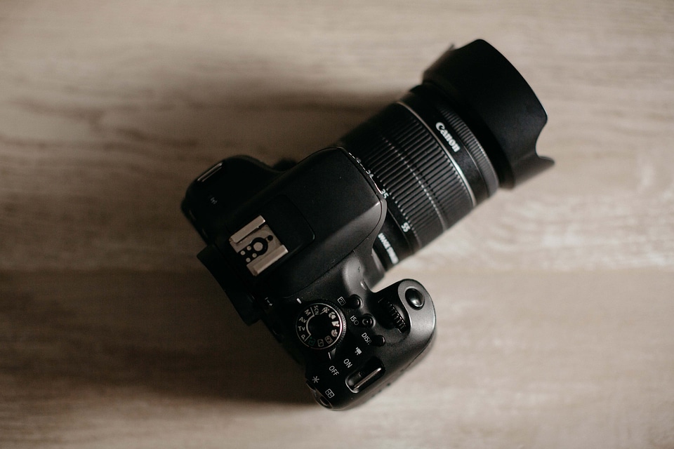 Black digital camera equipment