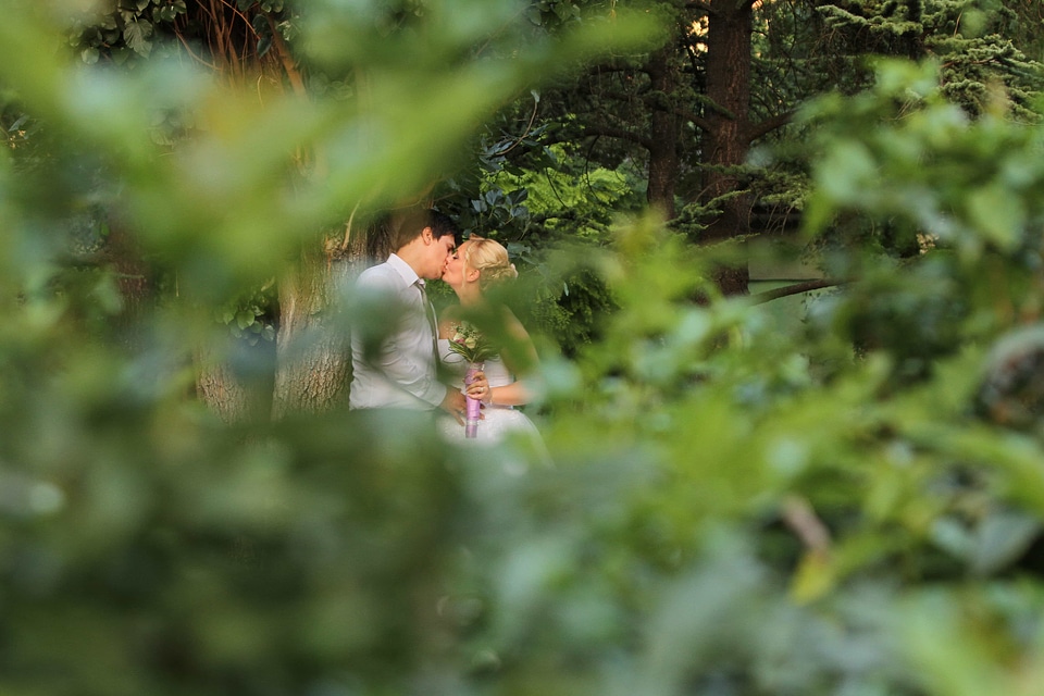 Forest handsome kiss