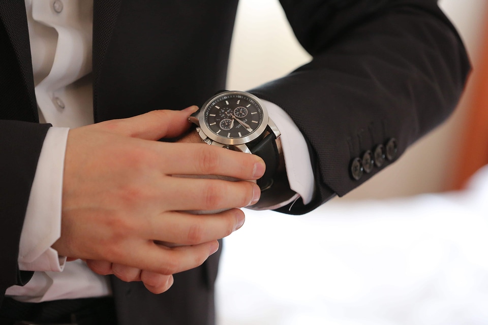 Analog Clock businessman clock