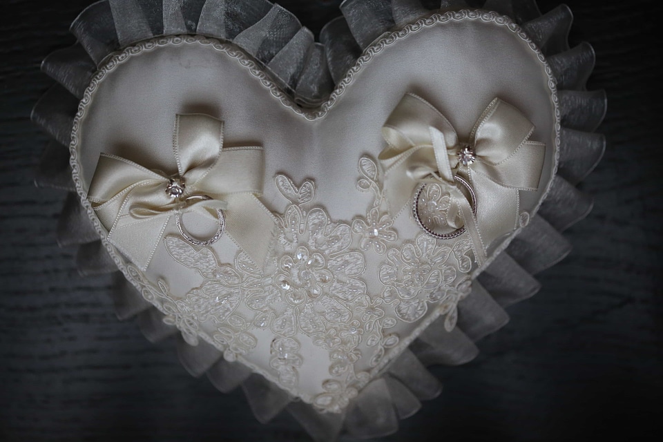 Heart romantic wedding