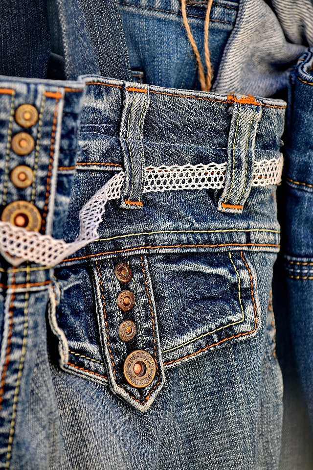 Button denim fashion