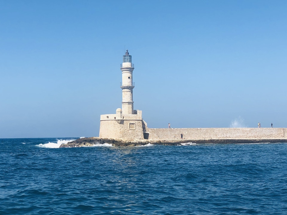Lighthouse tower sea