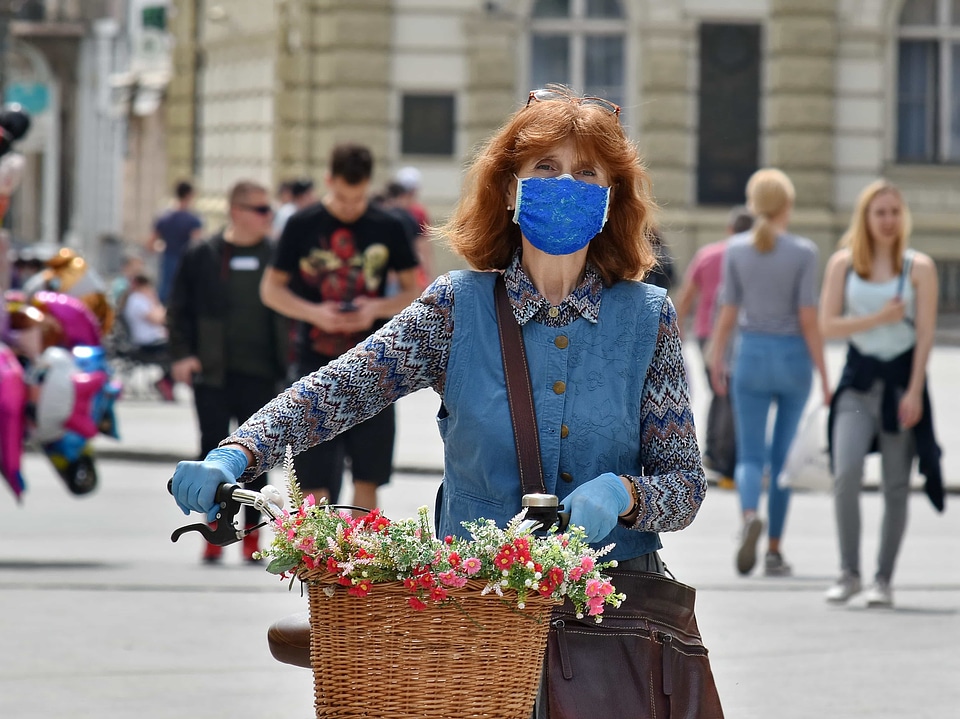 Bicycle crowd face mask