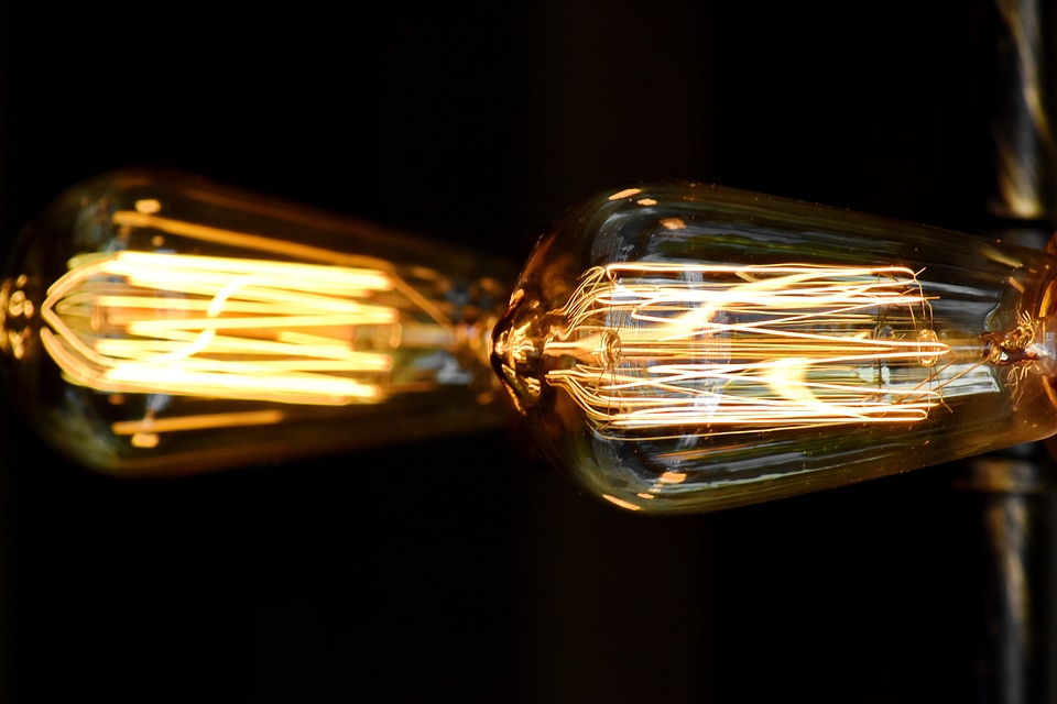 Historic light bulb old