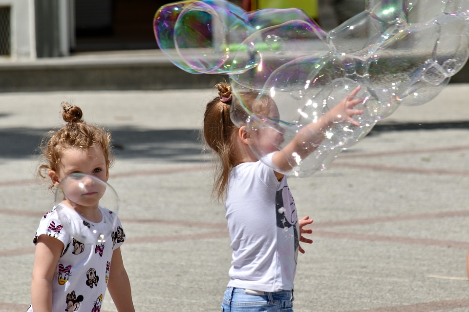 Bauble fun girls photo