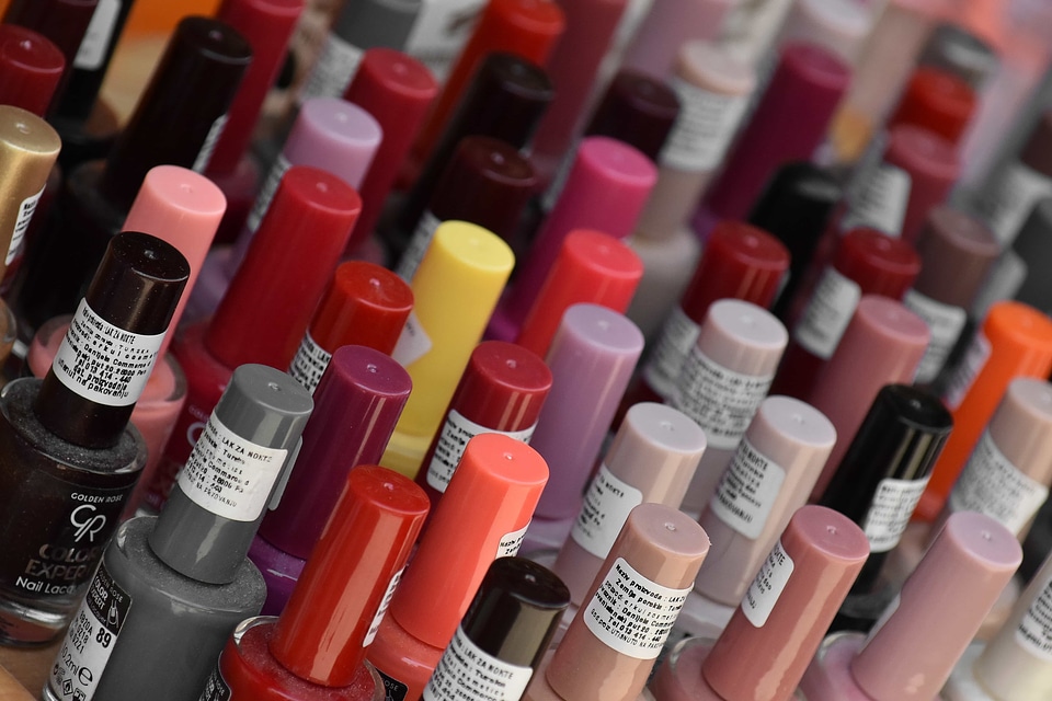 Colorful colors cosmetics