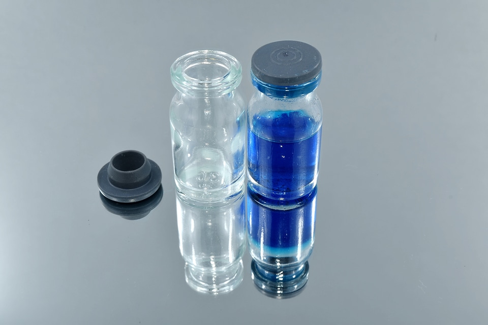 Biochemistry bottles chemicals