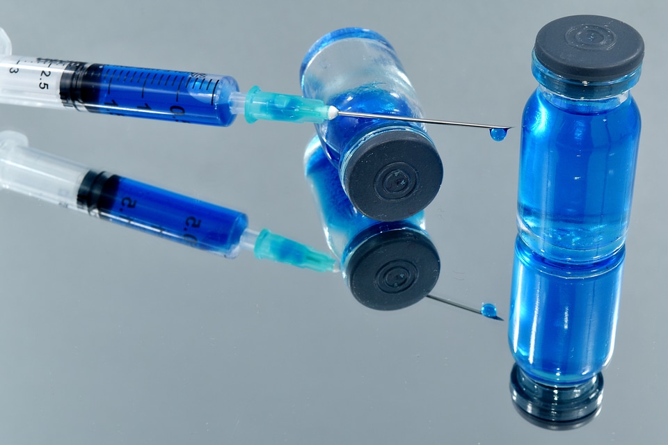 Biology blue laboratory