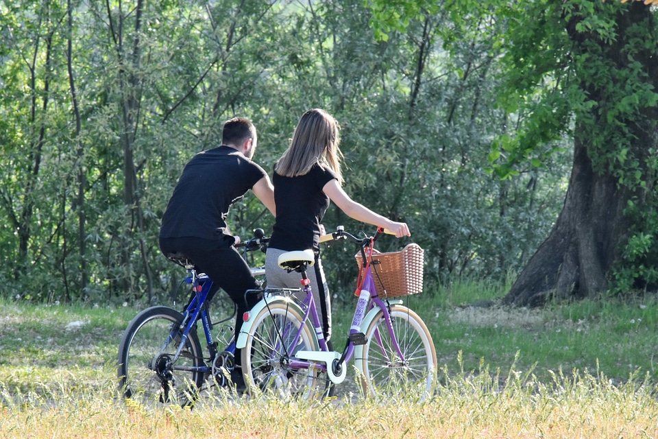 Boyfriend enjoyment forest trail