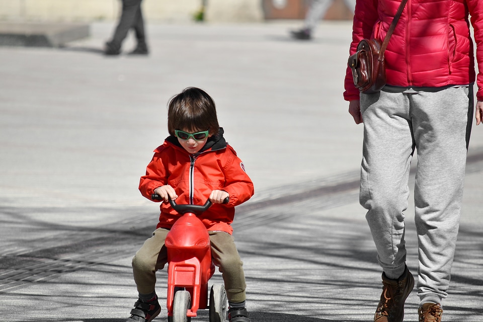 Bicycle childhood father