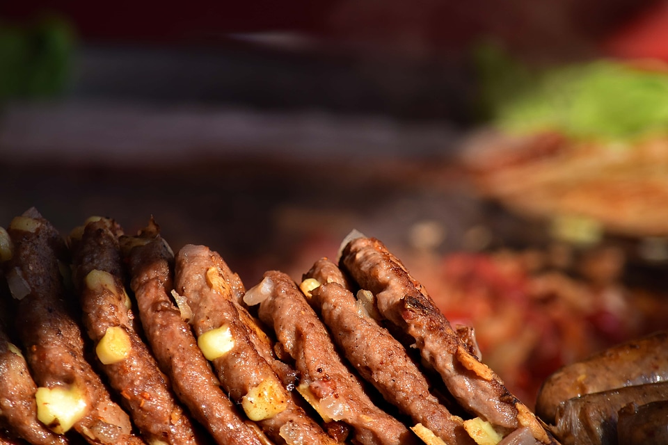 Barbecue burger cholesterol